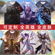 鳴海弦LOL短袖t恤男女神王諾手佛耶戈劍姬亞索盲僧卡莎半袖衣服 定制 （聯(lián)系客服） S