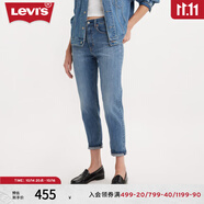 Levi's【商場同款】李維斯女男友風(fēng)牛仔褲19745-0010 藍(lán)色 25 27