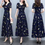 對(duì)蘭連衣裙長(zhǎng)款2025夏天新品氣質(zhì)女神范裙子女夏季長(zhǎng)裙連衣裙女高級(jí)感 7113 2XL 【推薦120-130斤】