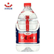紅星二鍋頭【京東快遞】北京紅星二鍋頭桶裝52度5000ml/5升清香型白酒泡藥酒 60度 5000mL 1桶