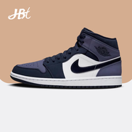 耐克（NIKE）【潮】Air Jordan aj1男鞋中高幫休閑運動透氣舒適籃球鞋 554724-445桑德紫 40 男