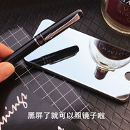 鏡面鋼化膜適用蘋果16plus8D美妝鏡子膜iPhone16promax高清鋼化膜 鏡面鋼化膜高清款*璀璨銀  二片 iPhone16pro