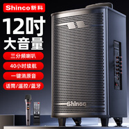 新科T30廣場(chǎng)舞音響戶(hù)外藍牙音箱低音炮大音量家用k歌便攜式移動(dòng)擴音器地攤擺攤大喇叭 12吋單咪