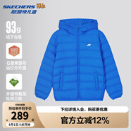 Skechers斯凱奇兒童羽絨服男童女童外套保暖中大童冬裝P424K076/P425K050 公主藍(lán)/007G 150 cm