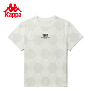 卡帕（Kappa）2025新款夏季復(fù)古足球運(yùn)動(dòng)t恤短袖新款半袖上衣女 韓國(guó)白滿印-012P XL