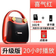 伊菲爾（Eifer）B11新款便攜式藍(lán)牙音箱廣場舞音響大音量K歌手提戶外 升級版紅+16G歌戲一萬首+目錄  標(biāo)配