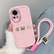 屹川（YICHUAN）適用華為nova13/pro手機殼 全包防摔新款卡通創(chuàng)意泡芙硅膠軟殼簡約三只小貓女款  【粉色】三只小貓-贈保護膜+手繩 華為nova13