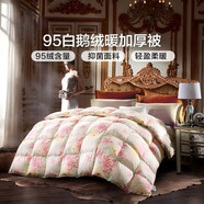 富安娜家紡 羽絨被芯95%白鵝絨被子冬天加厚冬被 【加厚被】95白鵝絨經(jīng)典款-新奧菲 單人被1.2/1.5米（被芯152*210cm）