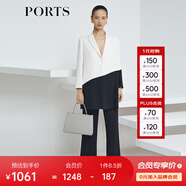 PORTS寶姿女裝2024秋季長(zhǎng)袖中長(zhǎng)大衣 奶白色 M (6)