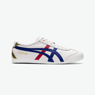 Onitsuka Tiger[經(jīng)典]Onitsuka Tiger鬼塚虎MEXICO 66?男女復(fù)古燙金夏季小白鞋 白色/深藍(lán)色（1183B511-100） 37