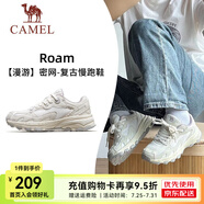 駱駝（CAMEL）漫游運(yùn)動(dòng)慢跑鞋男小紅書同款夏季復(fù)古運(yùn)動(dòng)跑步鞋女 7014-1，米白/香芋紫，女 【達(dá)人推薦】 38