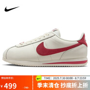 耐克NIKE女子休閑鞋板鞋阿甘鞋CORTEZ新年紅運(yùn)動(dòng)鞋F(xiàn)Z5167-133帆白38