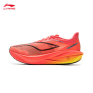 李寧（LI-NING）飛電5C跑步鞋男鞋2025春夏季新款輕量回彈馬拉松競速跑鞋 熒光海棠紅-17 39 (240mm)