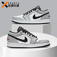 耐克（NIKE）【潮】男鞋 Air Jordan 1低幫aj1新款耐磨運動鞋籃球鞋休閑板鞋 553558-030 煙灰 43
