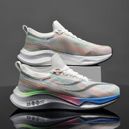 李寧龘膜男鞋3ultra碳板跑鞋輕奇彈減震運動(dòng)鞋田徑青 飛電3U標準白 42