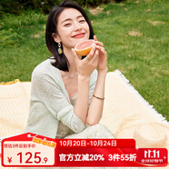 歐莎（OSA）【夏日繽紛】短款冰絲披肩空調(diào)衫女夏季新款V領(lǐng)輕薄針織開(kāi)衫百搭 綠色 S