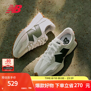 NEW BALANCENB327 官方休閑鞋男鞋女鞋情侶夏季舒適輕便百搭運(yùn)動(dòng)鞋復(fù)古綠 白色/灰白色 MS327ASN 41.5 (腳長26cm)
