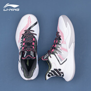 李寧（LI-NING）籃球鞋男夏季新款網(wǎng)面透氣運動鞋夏天比賽專業(yè)球鞋 標準白\黑色 43.5