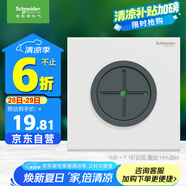 施耐德電氣穿線面板 空白面板帶出線孔 86型暗裝引線面板 境尚系列 純境白