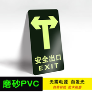 詠幻安全出口指示牌夜光墻貼地貼安全通道標(biāo)示疏散指示箭頭標(biāo)志貼紙自 5對DT21DT2214.5x29.5cm