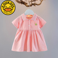 G.duck女寶寶連衣裙夏季新款洋氣碎花嬰兒特價(jià)潮蕾絲女童公主裙薄款夏裝 米奇polo  粉 73 cm 建議年齡6-9個(gè)月