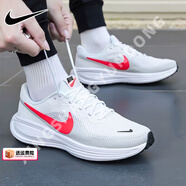 耐克（NIKE）官方艦店男鞋跑步鞋 新款舒適運動鞋耐磨緩震網(wǎng)面休閑鞋子慢跑鞋 HJ9198-102/革命8/偏小/白紅 41