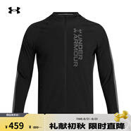 安德瑪（UNDERARMOUR）春夏Out The Storm男子跑步運動(dòng)外套1377486 黑色002 S