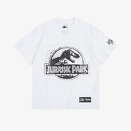 JURASSIC WORLD侏羅紀公園聯(lián)名系列 2025夏季新款美式男女款休閑短袖T恤 白色 S （165）