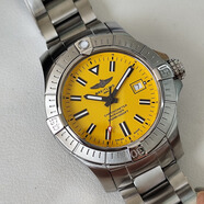 百年靈（BREITLING）【二手99新】百年靈男表 復(fù)仇者系列 自動(dòng)機(jī)械B01機(jī)芯 黃狼夜間任務(wù)黑鳥(niǎo)夜光運(yùn)動(dòng)二手奢侈品正品瑞士名表 A17319101I1A1【45表徑】黃狼