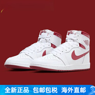 耐克（NIKE）Air Jordan 1 AJ1 白紅 高幫 復古運動籃球鞋 BQ4422-161男 41 (260mm)