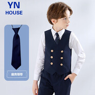 衣諾坊兒童西服領(lǐng)結(jié)領(lǐng)花男女生領(lǐng)帶西裝蝴蝶結(jié) 領(lǐng)帶：藏青