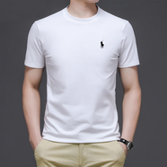 POLO SPORT保羅2025夏季純棉短袖T恤男寬松體恤衫刺繡小馬標(biāo)圓領(lǐng)半袖上衣 66 6600[白色]繡標(biāo) S 90-110斤