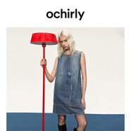 歐時力OCHIRLY 直筒無袖牛仔連衣裙短款寬松復(fù)古顯瘦2025春季新品 復(fù)古藍(lán) S