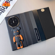 華為（HUAWEI）【品質(zhì)原裝】適用華為mateXT手機殼非凡大師新款三折疊屏保護套全 支架皮套_黑+橙黑機器人 華為Mate_XT_非凡大師