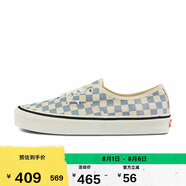 VANS范斯官方 Authentic 44 DX棋盤格男女帆布鞋 藍白棋盤格 35 