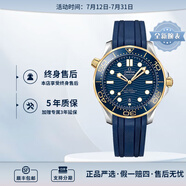 歐米茄（OMEGA） 瑞表海馬系列天文認(rèn)證機(jī)械300米潛水男表42mm 橡膠帶藍(lán)盤210.22.42.20.03.001