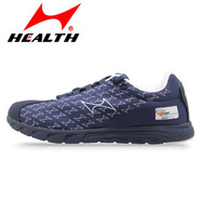 海爾斯男士運動(dòng)輕便跑步鞋慢跑鞋女子馬拉松鞋透氣排汗訓練鞋夏 藏青 (偏小要放大一碼) 44