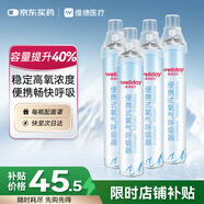 維德（WELLDAY）氧氣瓶便攜氧氣罐孕婦老人醫用吸氧機高原應急旅游氧氣1400ml*4瓶