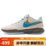 耐克（NIKE）男子 LeBron 20秋款減震耐磨籃球鞋 DV9089-801 灰藍 38.5