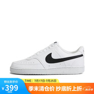 耐克（NIKE）男子運動休閑鞋COURT VISION運動鞋DH2987-101 白黑 43 