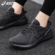 asics亞瑟士男鞋跑步鞋冬季黑武士艾斯克斯緩沖跑鞋網(wǎng)面透氣運動(dòng)鞋子男 黑色 42.5