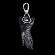 鑰匙扣男士掛飾個(gè)性鎖扣環(huán)簡(jiǎn)約腰掛鱷魚(yú)爪子車(chē)鑰匙鏈泰國鑰匙套潮 黑色/鱷魚(yú)爪鑰匙扣