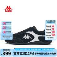 KAPPAWing卡帕女鞋賽車鞋復(fù)古德訓(xùn)鞋2025夏季新款運(yùn)動鞋潮流休閑板鞋子 黑色/冬日白 41