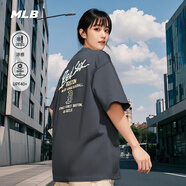 MLB官方 男女情侶百搭休閑舒適街頭海岸時(shí)尚T恤25夏季新款TSB06 波士頓紅襪隊/炭灰色 L