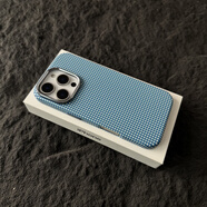 山頭林村梵皓伊輕薄質(zhì)感凱夫拉碳纖維新款蘋(píng)果6Proam手機殼Phone5 凱夫拉-藍色輕薄格子-內置磁吸[ IPhone14