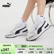 彪馬（PUMA）【復古跑鞋】緩震透氣薄底鞋休閑鞋男女運動(dòng)鞋R78 373117 白-淺灰-黑色-02 38.5