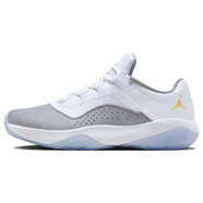 JordanAir Jordan 11 復(fù)古 舒適百搭 低幫跑步鞋 男款 白色 白色 40