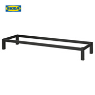 宜家（IKEA）KALLAX卡萊克擱架單元書(shū)柜開(kāi)放式書(shū)架收納架柜子展示架 黑色底架146x39x18cm