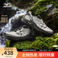 美津濃（MIZUNO）山系戶外登山鞋復古緩震防滑輕野鞋透氣跑步鞋RACER ADV 07/暗銀/黑 41 (265mm)