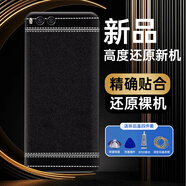 適用小米6后蓋塑料note3電池保護蓋替換玻璃后屏背殼全新蓋板外殼 塑料后蓋丨皮紋黑 適用小米note3帶鏡框#散熱防震棉